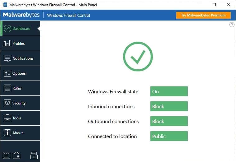 Windows Firewall Control V6.0.2 Configure And Manage Windows Firewall Malwarebytes Windows Firewall Control