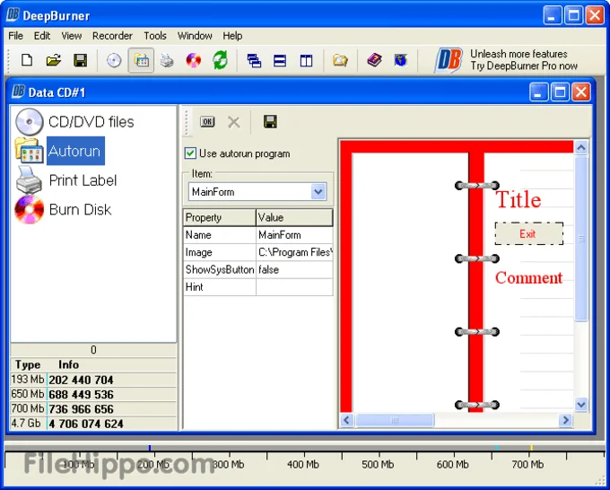 deepburner dvd burning software