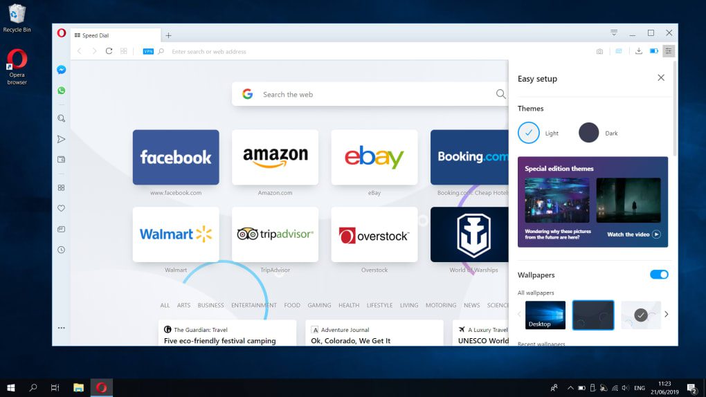 Opera Web Browser For PC v72.0.3815 Offline Installer Setup