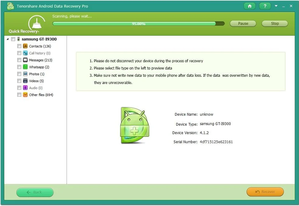 Tenorshare Android Data Recovery Pro V5.2 Best Android Phone Data Retriever Software