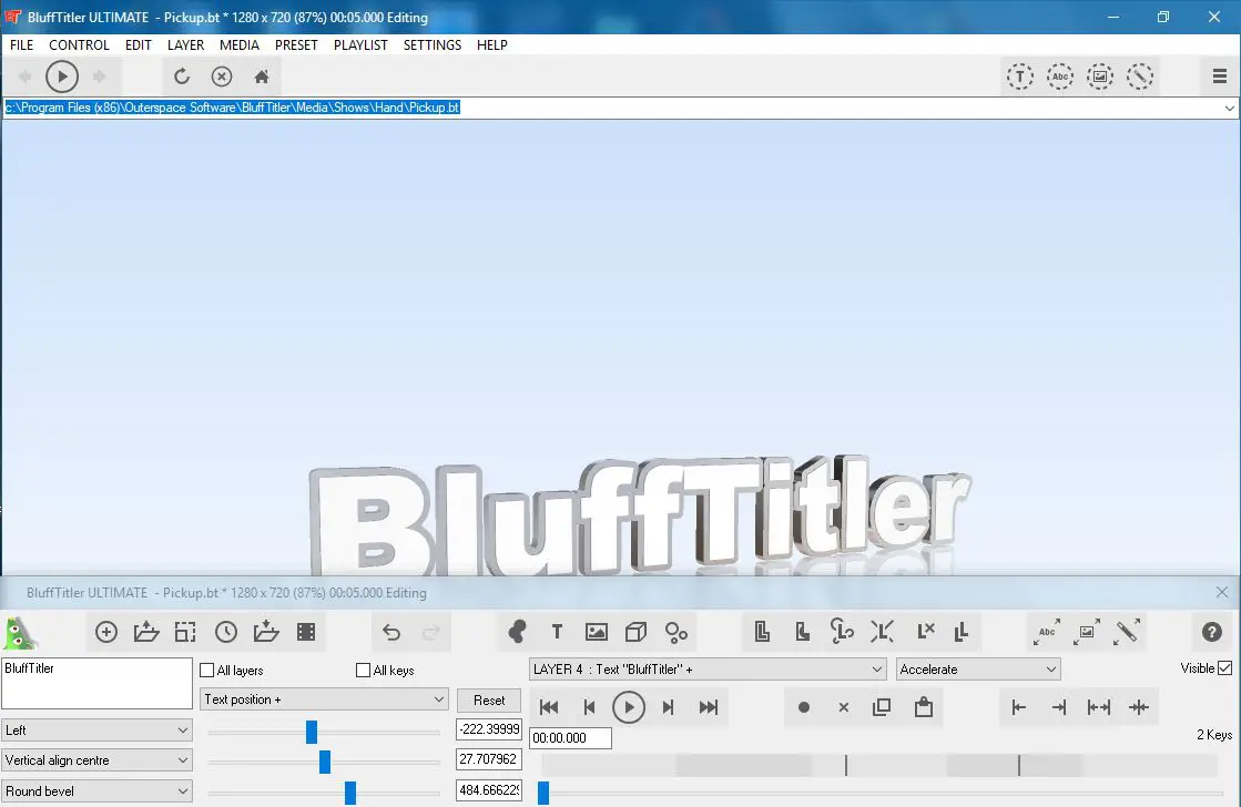 Blufftitler Ultimate / Professional Video Maker Software