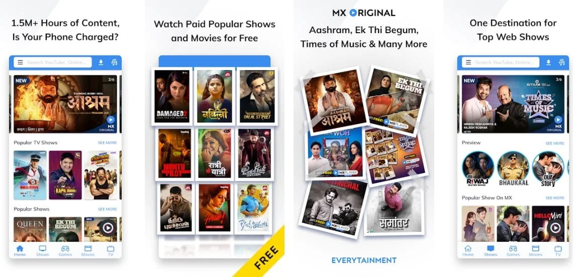 Mx Player Online Watch Web Series, Games, Movies, Music