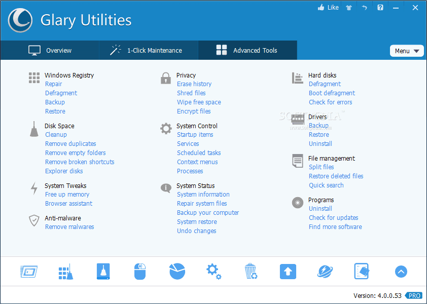Glary Utilities Pro V5.185.0.214 Multilingual Portable Crack