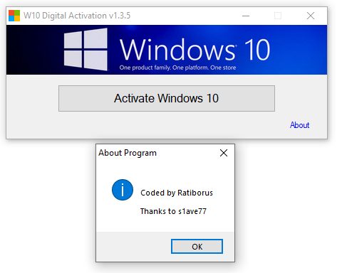 Windows 10 Digital Activation Program Download