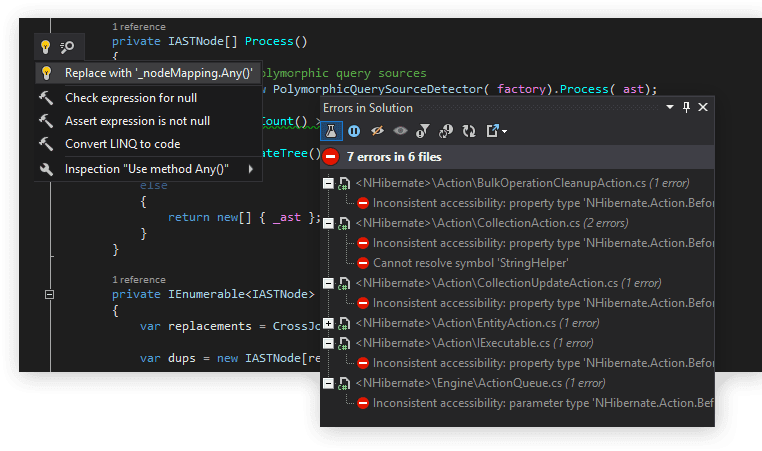 Jetbrains Resharper Ultimate Code Analysis