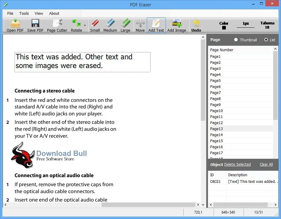 Portable Pdf Eraser Pro User Interface