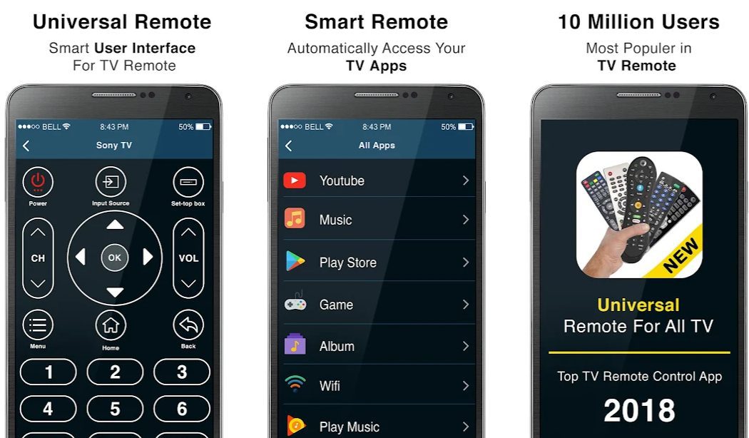 Remote control for all tv app free download