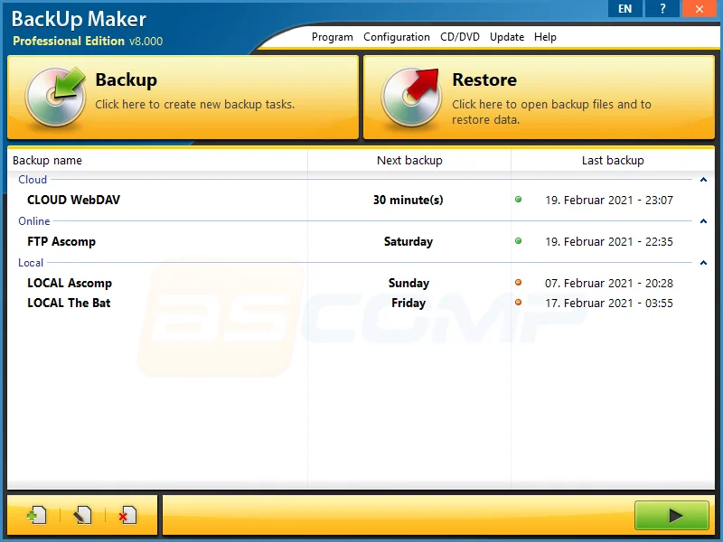 Backup Maker Professional Full Version
