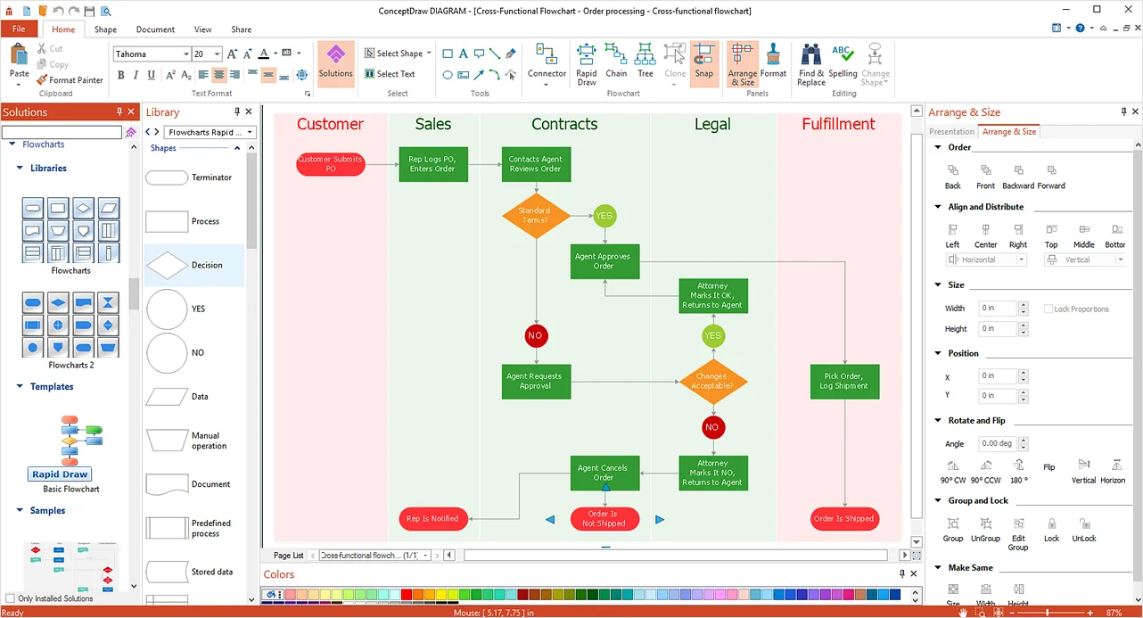 Conceptdraw diagram example windows