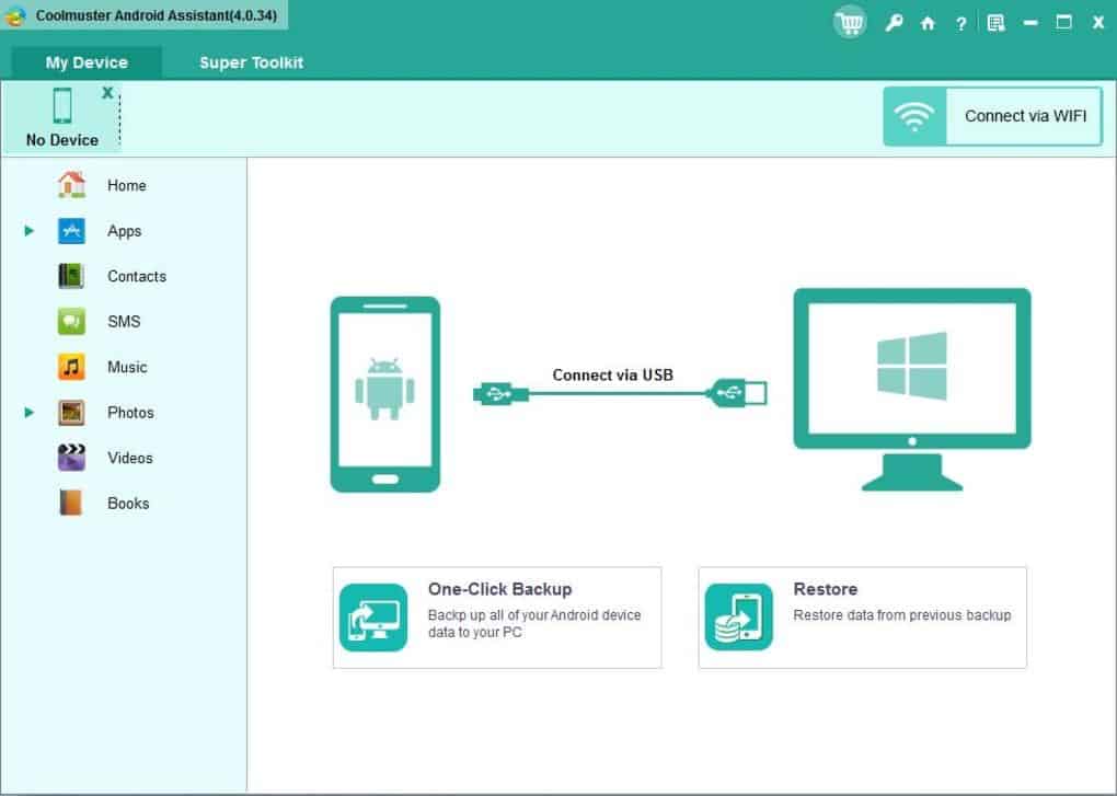 Manage android device from pc with coolmuster android assistant