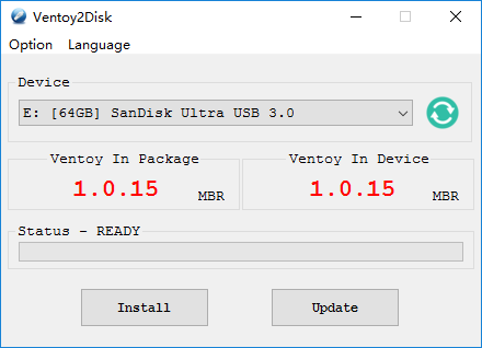 Ventoy bootable usb maker ventoy disk en