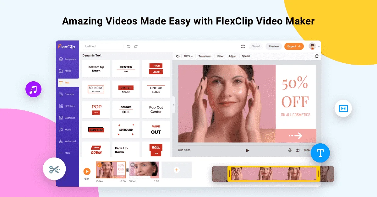 Flexclip video maker online