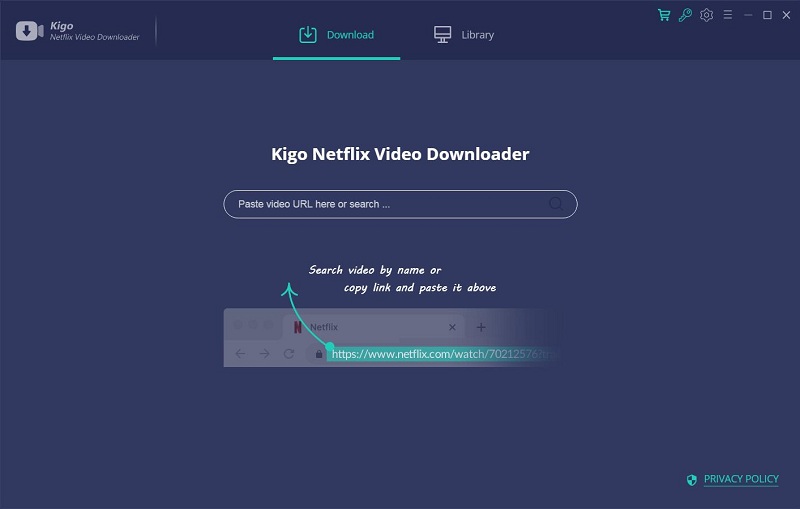 Kigo Netflix Video Downloader Main Interface