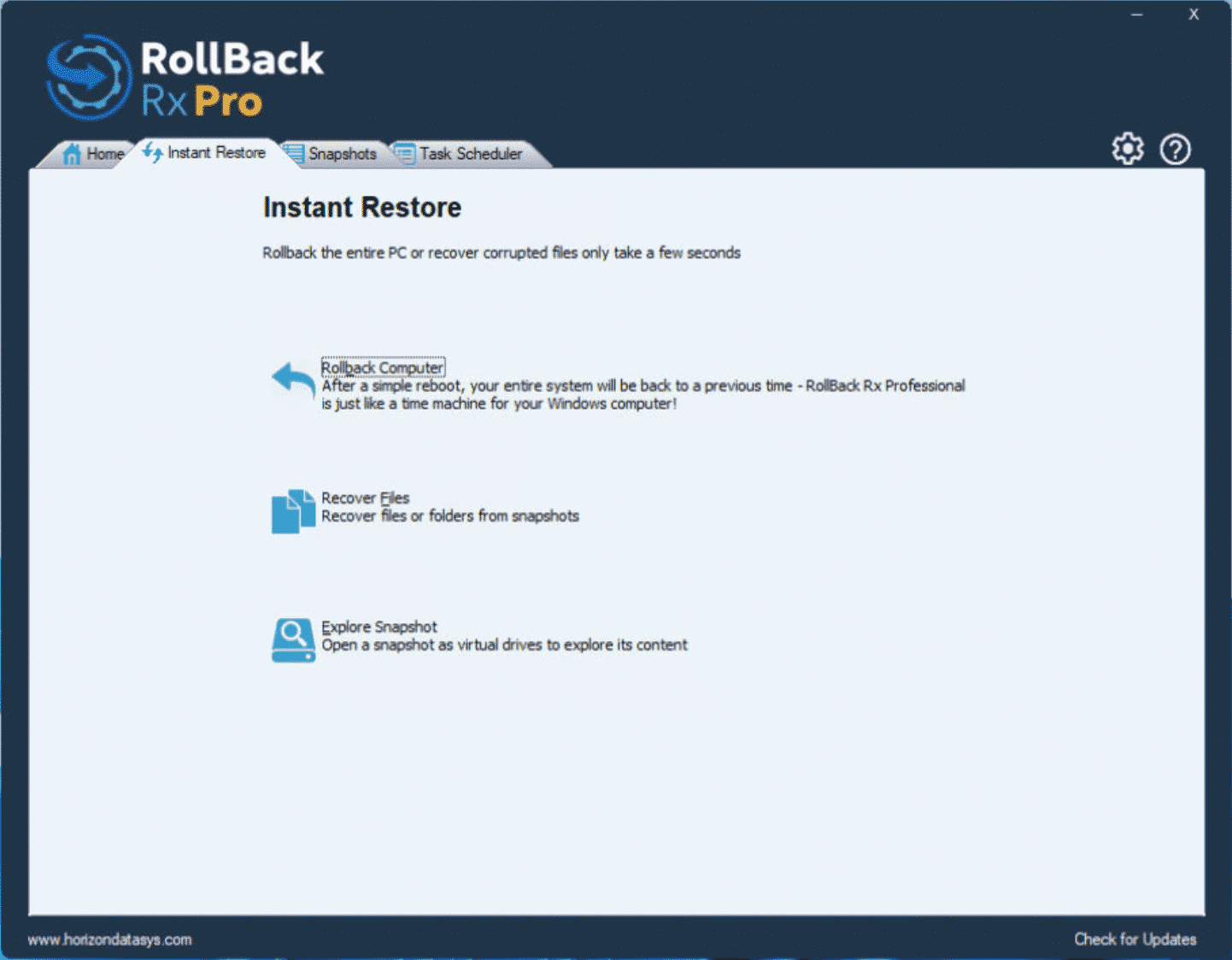 Download Rollback Rx Pro Main Instant Restore