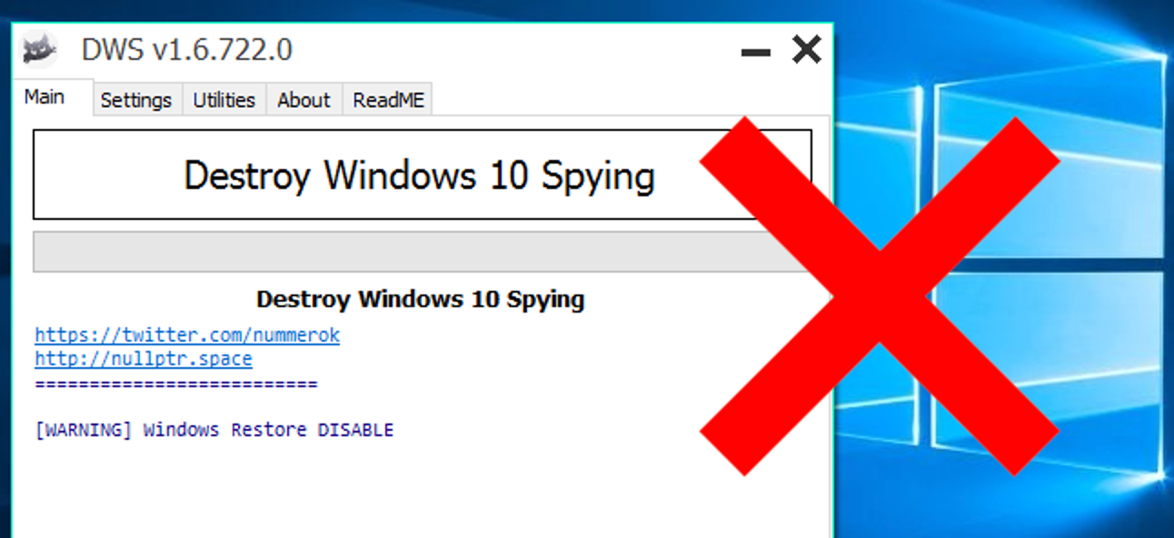 Destroy Windows 10 Spying Full Version
