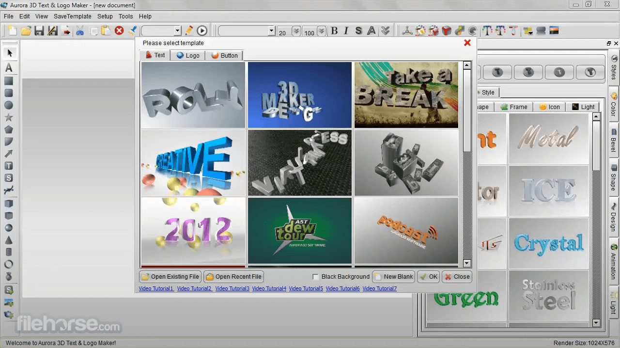 Aurora 3D Text & Logo Maker Free Download Full Version