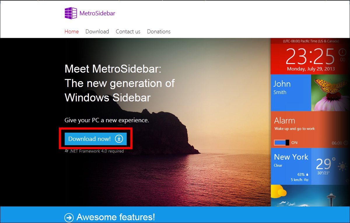Download Metro Sidebar For Windows Free Download