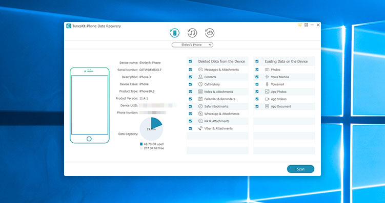 Tuneskit iPhone Data Recovery For Windows Free Download 11