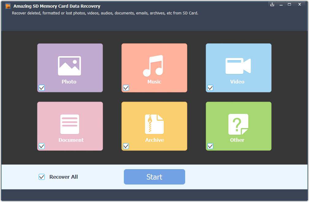 Amazing SD Memory Card Data Recovery Free Download