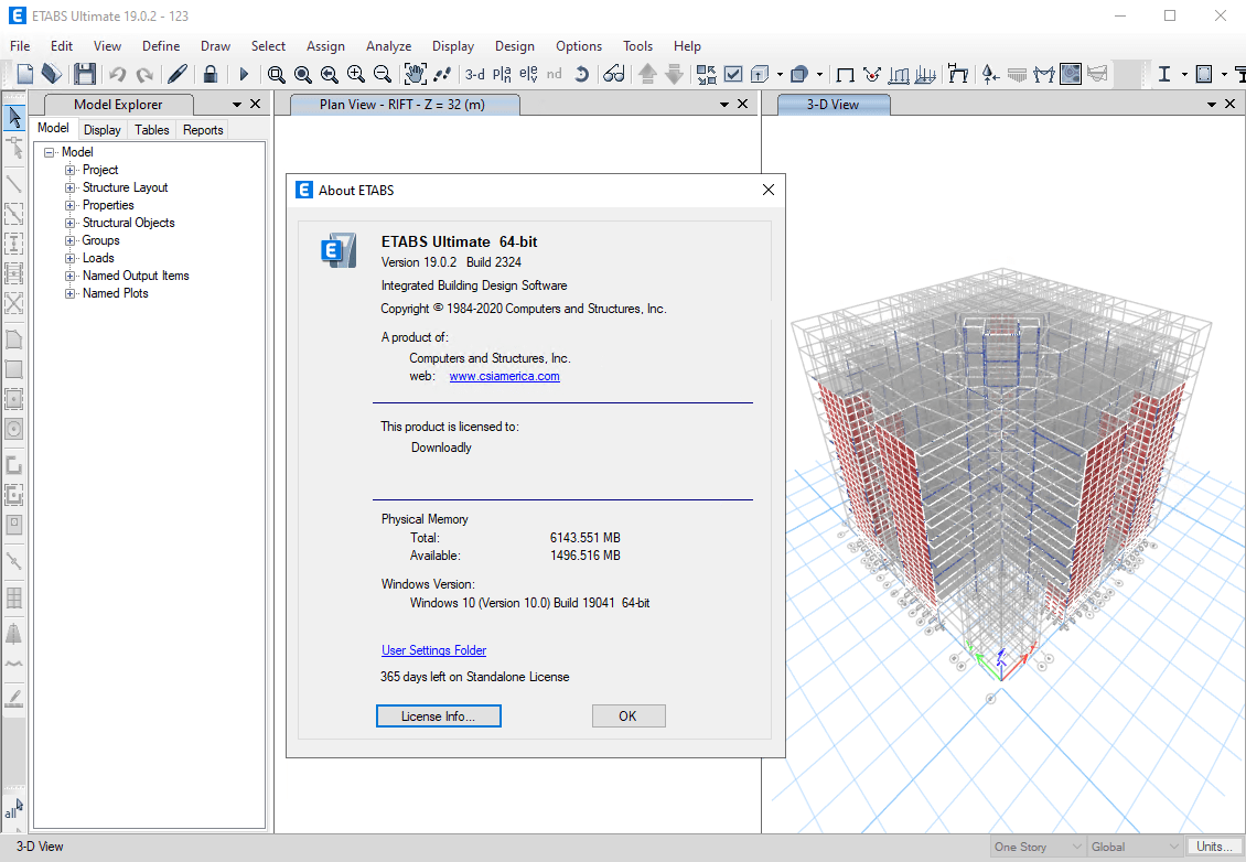 CSI ETABS Ultimate 2018 For Windows Free Download Full Version