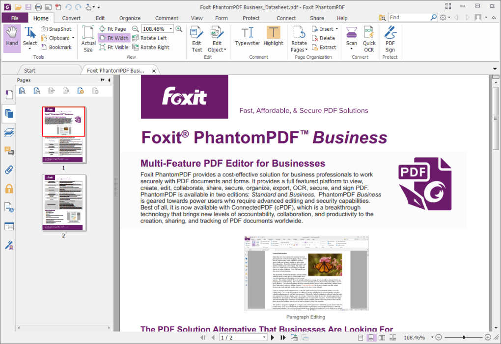Foxit PhantomPDF Business Windows Free Download