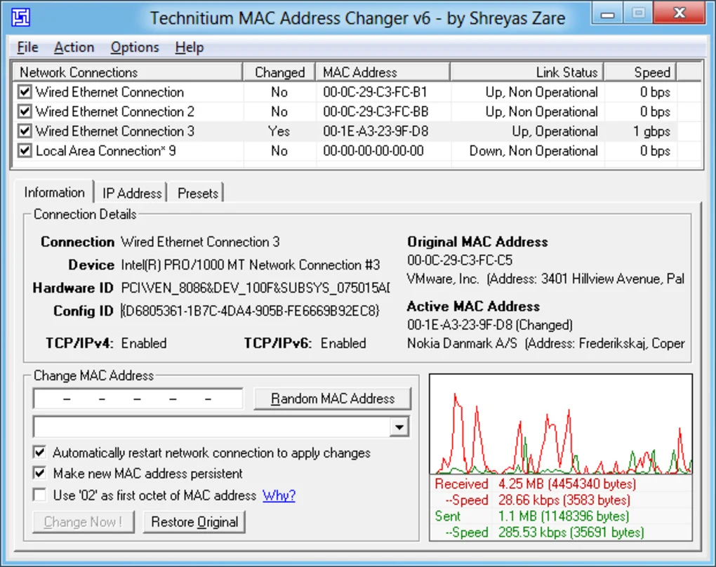 Download Technitium MAC Address Changer Full Version