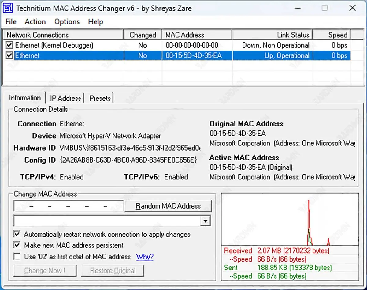 Technitium MAC Address Changer full Version