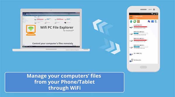 Download WiFi PC File Explorer Pro Full Version