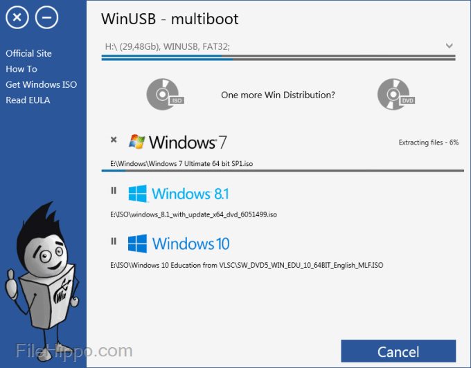 WinUSB MultiBoot USB Creator Free Download