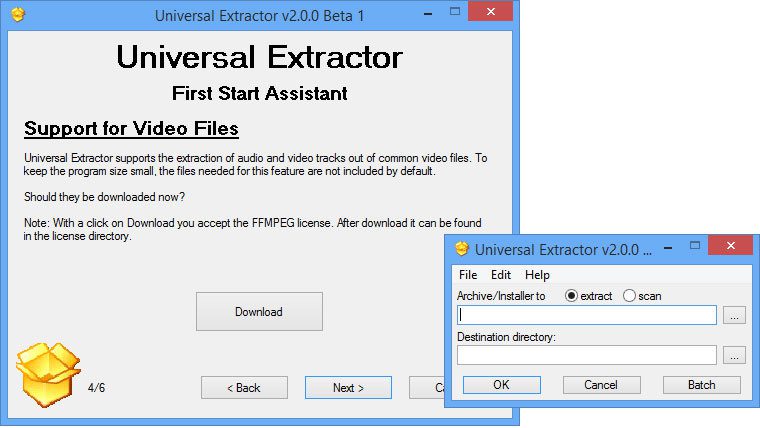 Universal Extractor 2 with serial keys