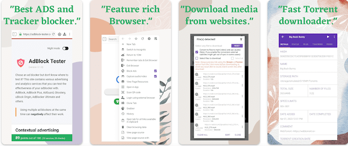 1DM+ IDM Browser and Torrent Downloader