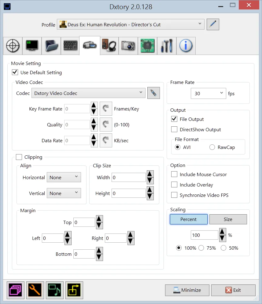 Dxtory GamePlay Recorder For Windows Free Download Full Version