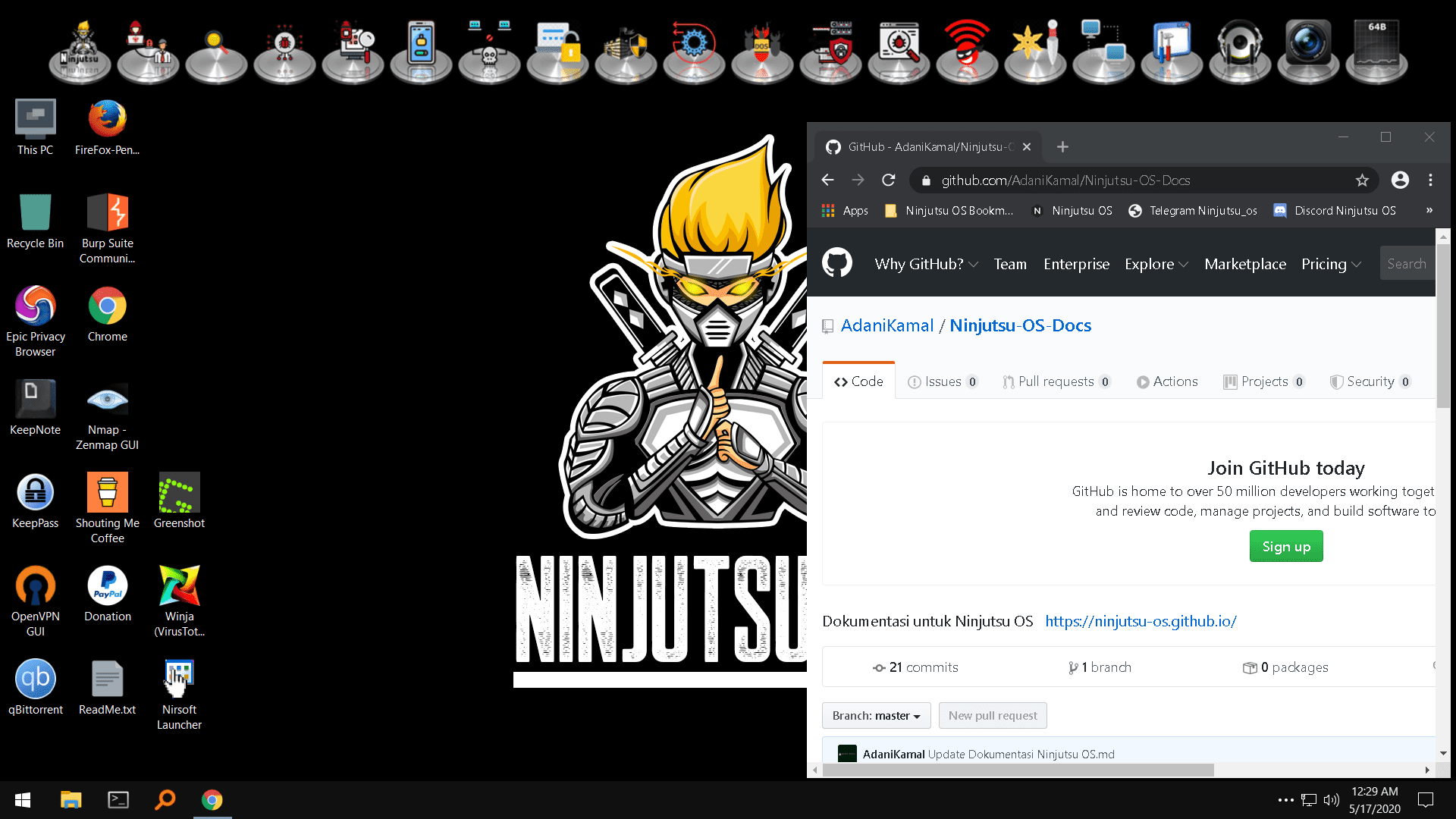 Ninjutsu OS Free Download ISO File