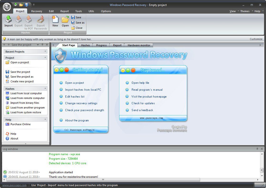 Passcape Windows Password Recovery Serial keys