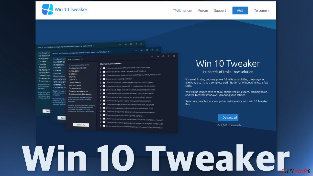 Download Win 10 Tweaker Pro Full Version