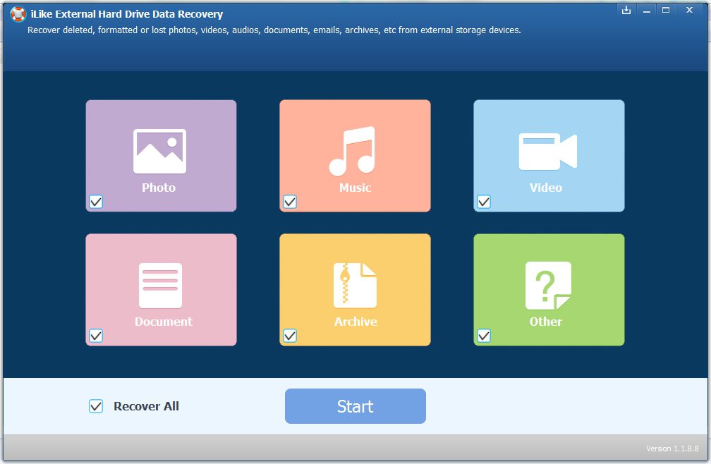 iLike External Hard Drive Data Recovery Free Download