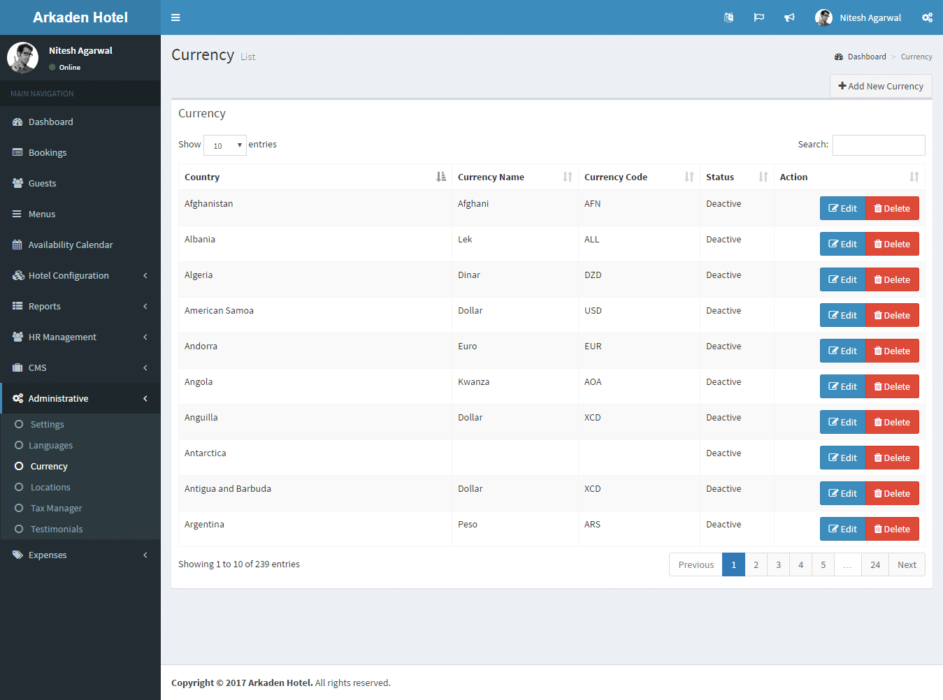 Arkaden Hotel Management System Full Version