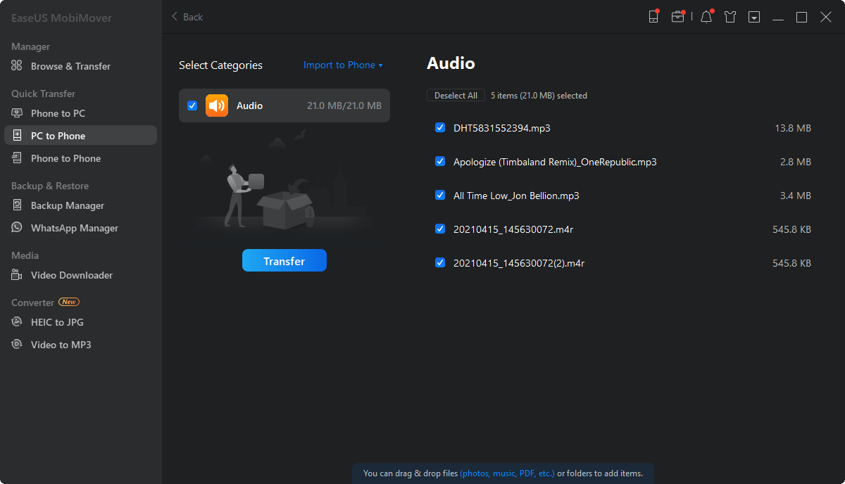 EaseUS MobiMover Pro Full Version For Windows Free Download