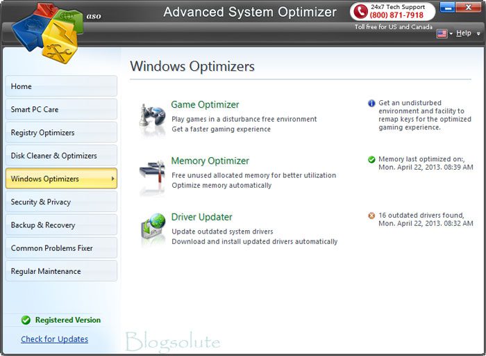 Advanced System Optimizer with serial keys full version