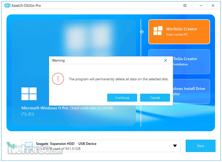 EaseUS OS2Go  For Windows Free Download