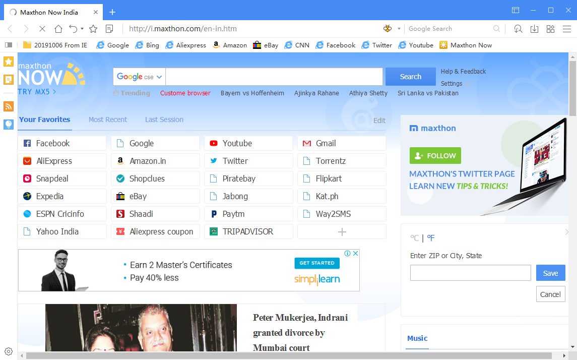 Maxthon Cloud Browser For Windows Free Download PC