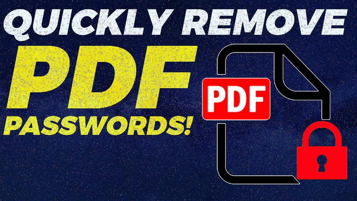 Download PDF Password Remover Full Version