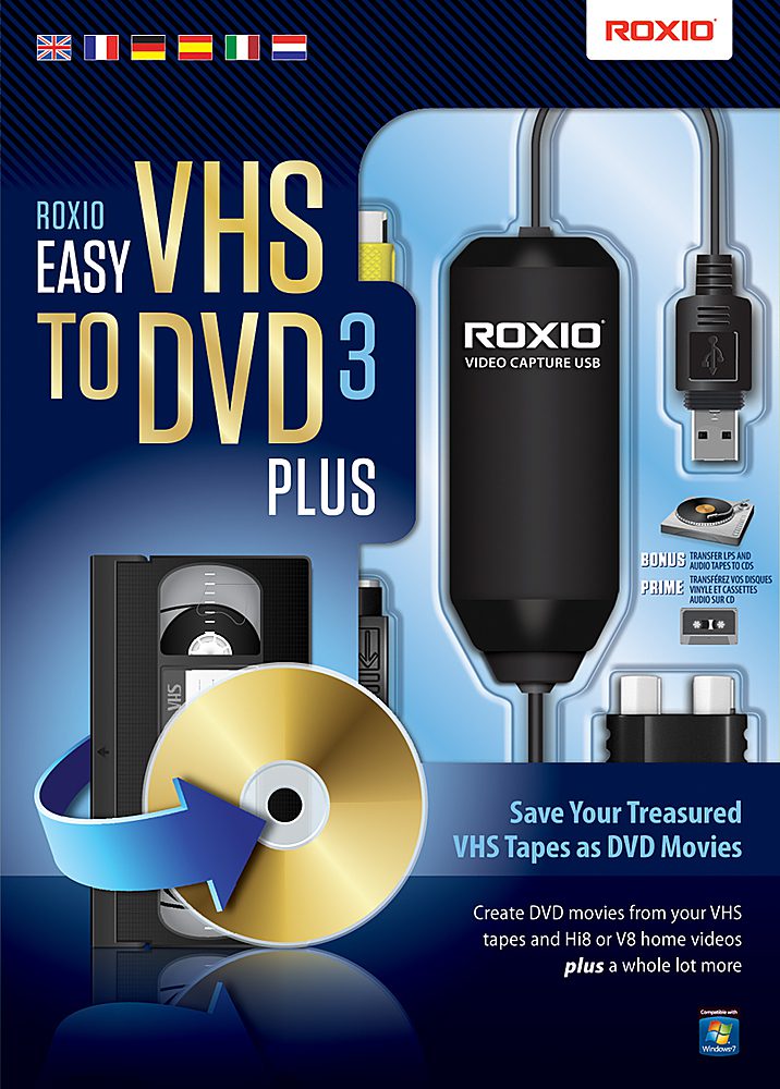 Download Roxio Easy VHS to DVD Plus  For Windows Free Download