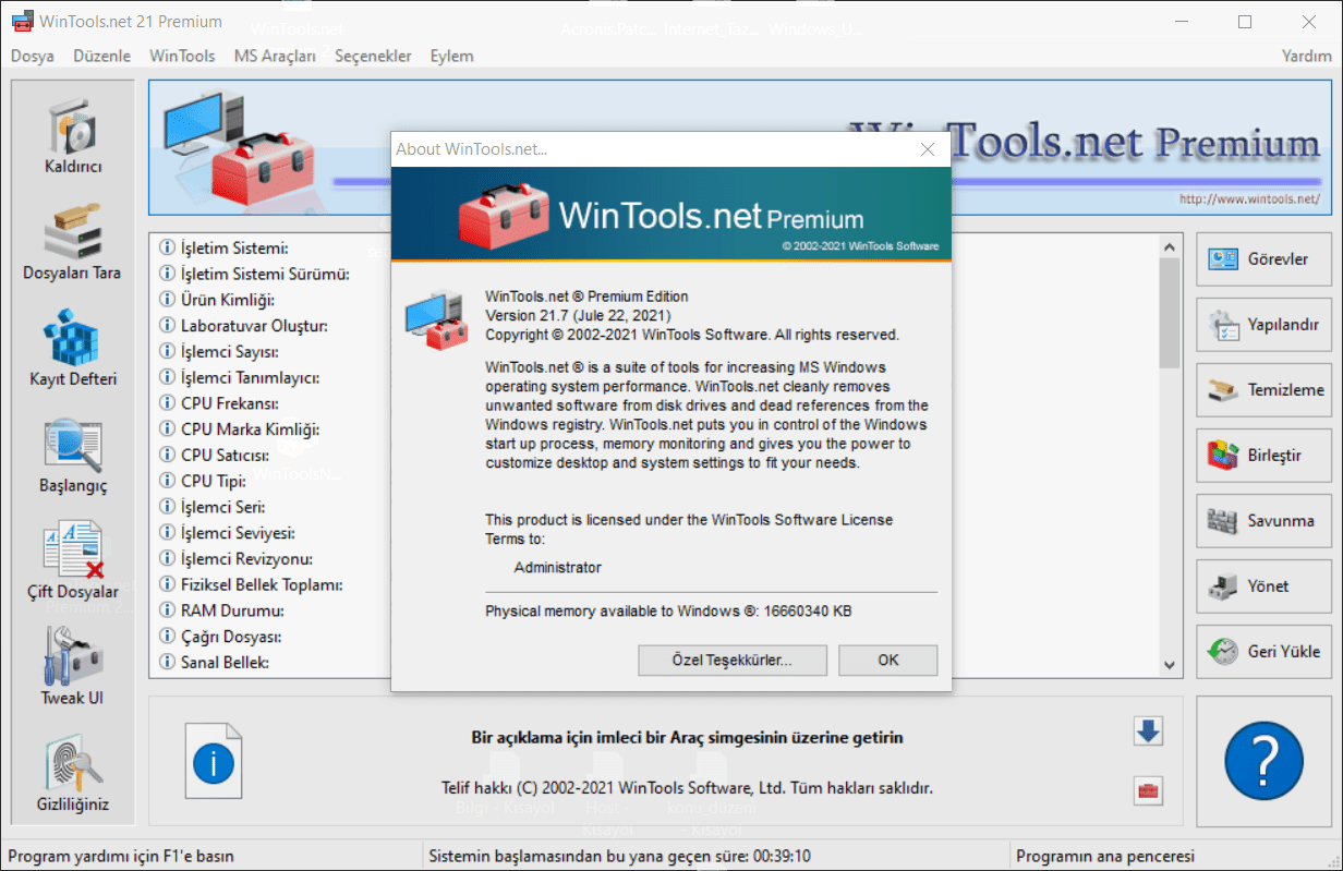 Free Download WinTools net Premium Full Version