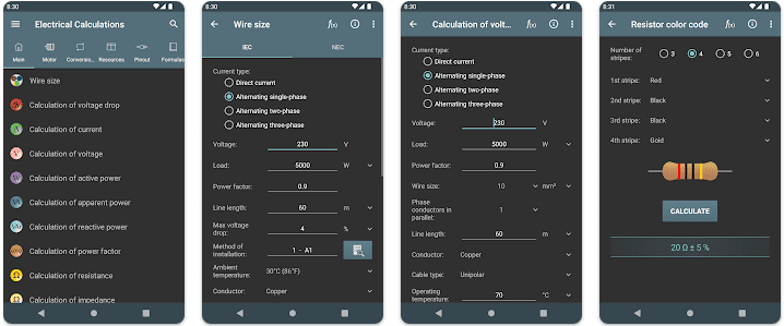 Electrical Calculator Premium Apk Full Version