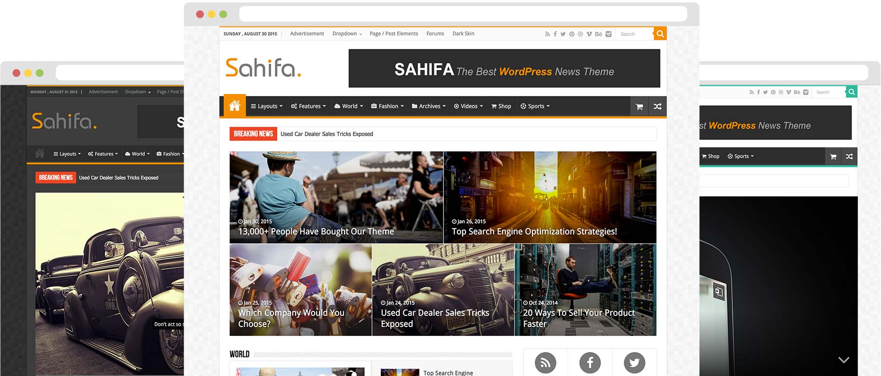 Sahifa Premium WordPress Theme Activated Full Version