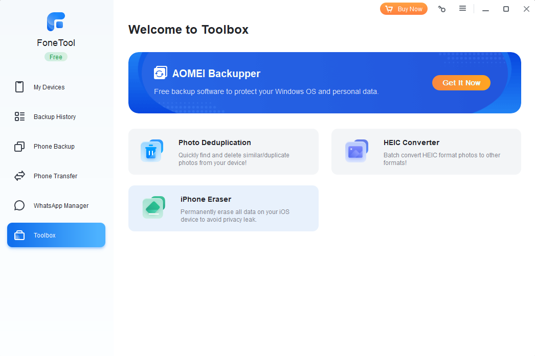 Download AOMEI FoneTool Software 