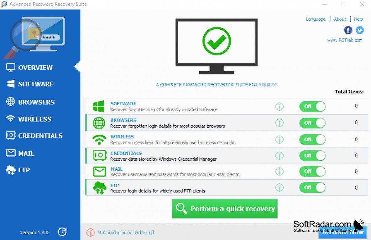 Download PC Trek Advanced Password Recovery Full Version
