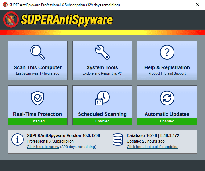 SUPERAntiSpyware Professional X Activation Code