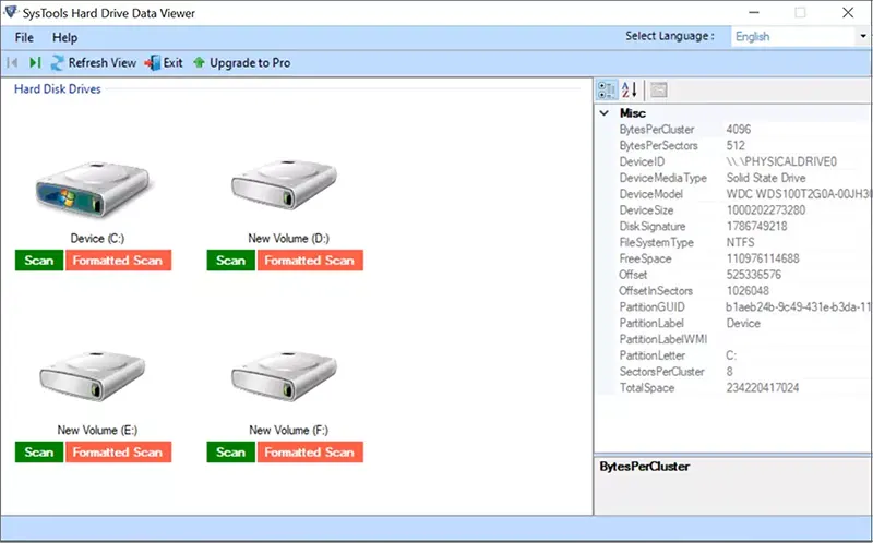 SysTools Hard Drive Data Viewer Serial keys